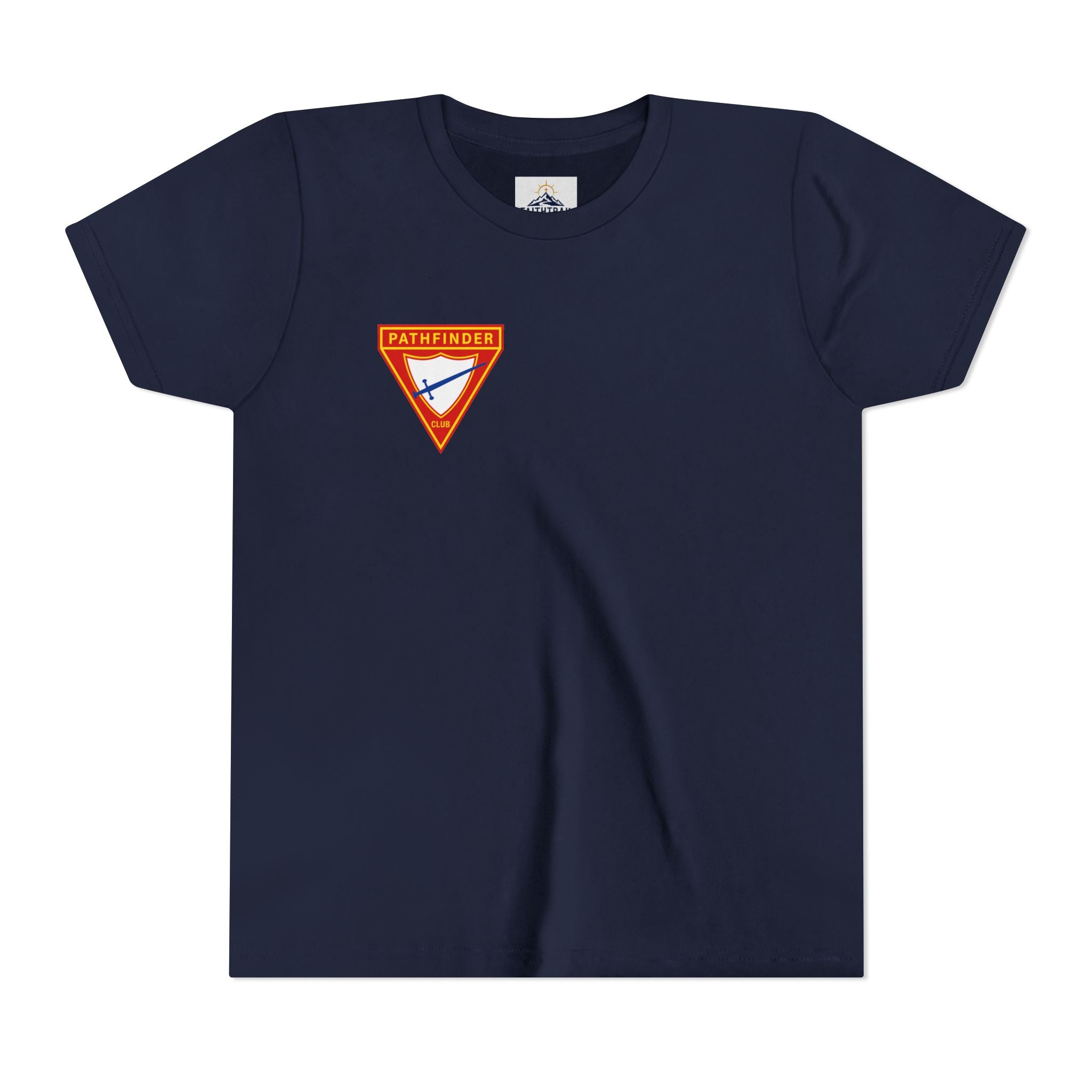 Pathfinder Club Youth Tee — Pathfinder Shield Emblem Short Sleeve Shirt