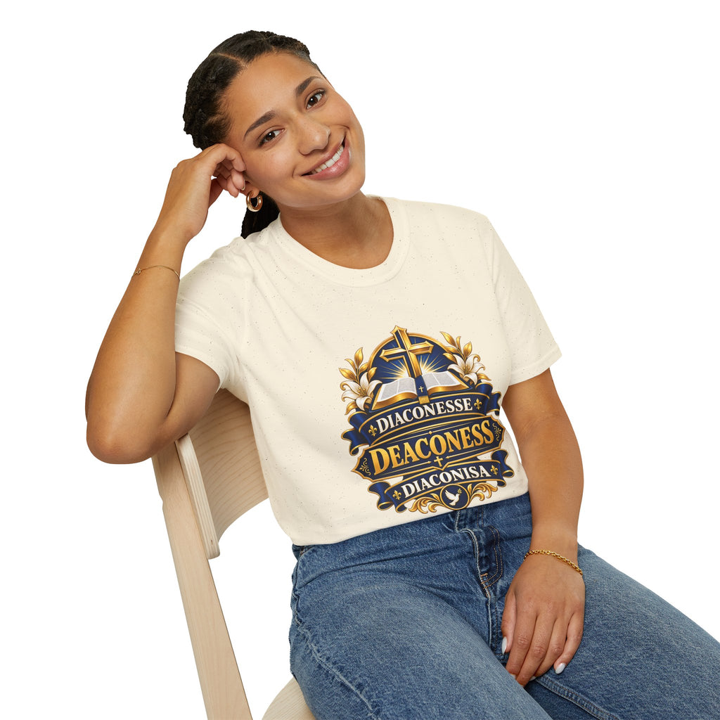 Deaconess Emblem T-Shirt — Faith-Based Christian Church Shirt