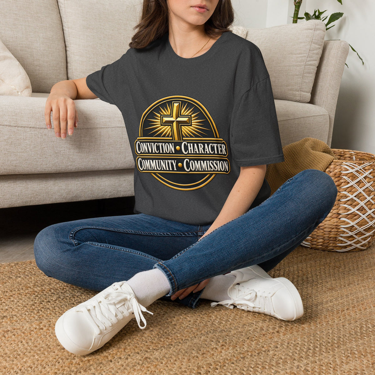Conviction • Character Christian T-Shirt — Cross Faith Ministry Tee