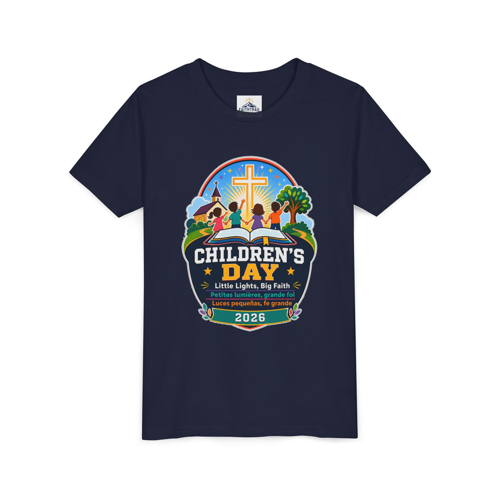Children's Day Youth Tee – 'Little Lights, Big Faith' 2026 Church Kids T‑Shirt