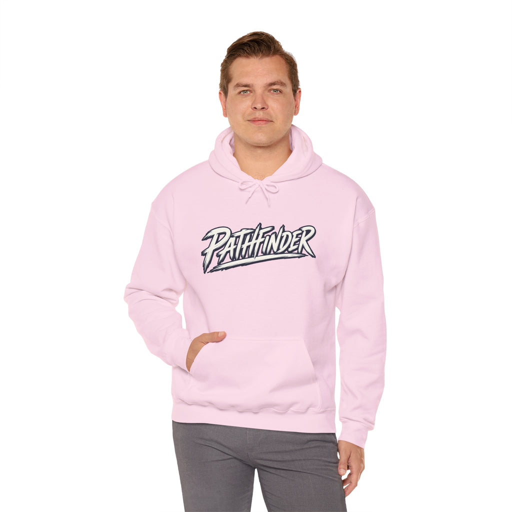 Pathfinder Graphic Hoodie — Retro Script Logo Pullover