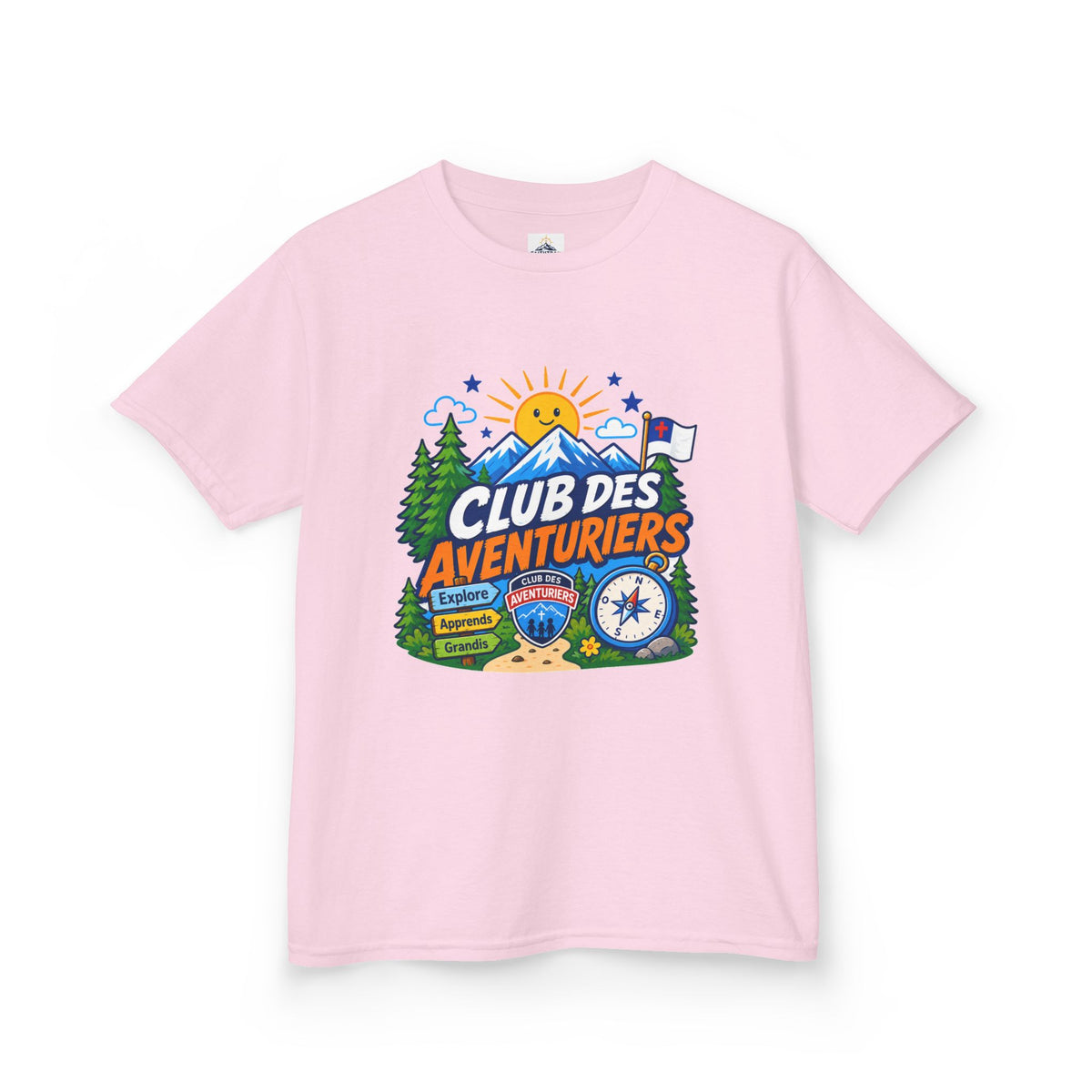 Club de Aventureros Camiseta (Niños) | Camping, Brújula y Sol