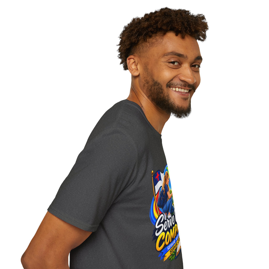 Serve With Compassion T-Shirt — Christian Volunteer Faith Tee