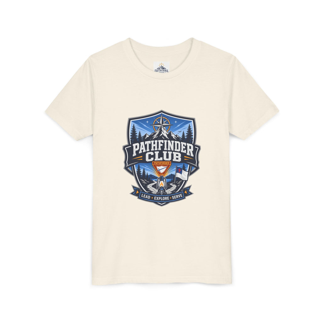 Conquistadores Camiseta para jóvenes | Camping Compass, Fogata, Pinos