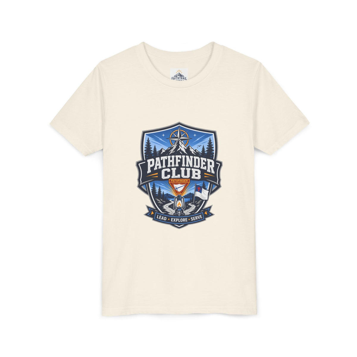 Conquistadores Camiseta para jóvenes | Camping Compass, Fogata, Pinos