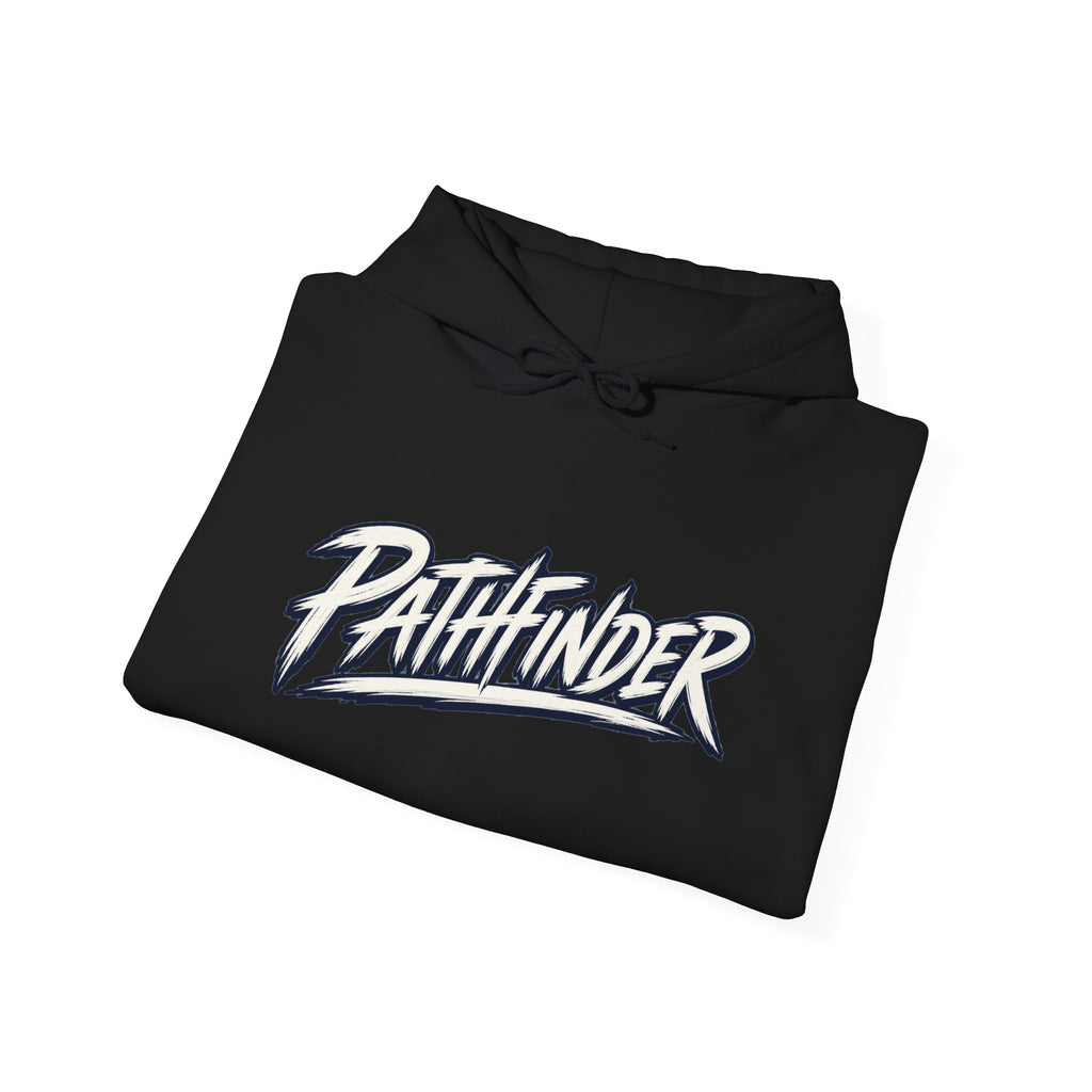 Pathfinder Graphic Hoodie — Retro Script Logo Pullover