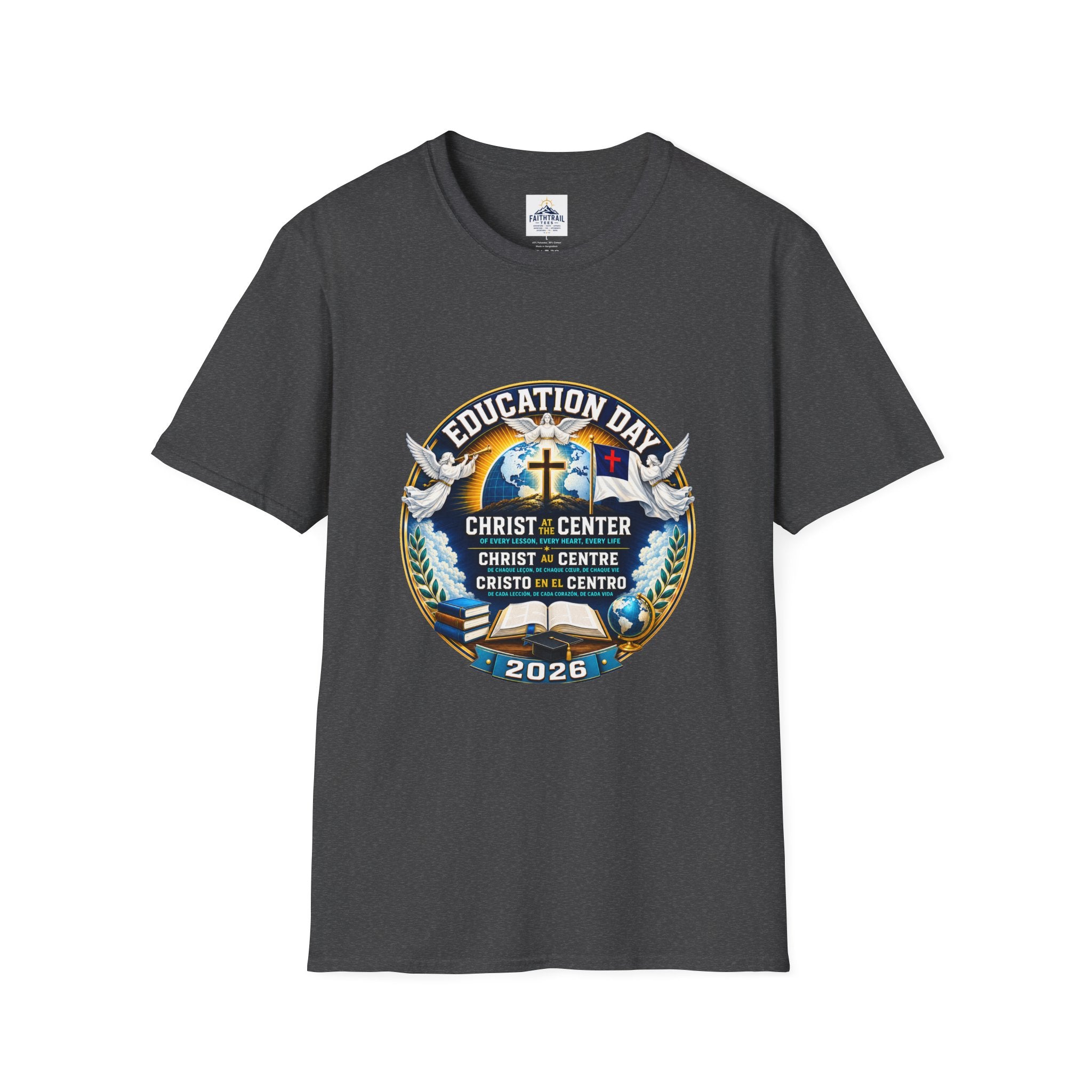 Education Day T-Shirt — "Christ at Center" Church Event Tee (2026)