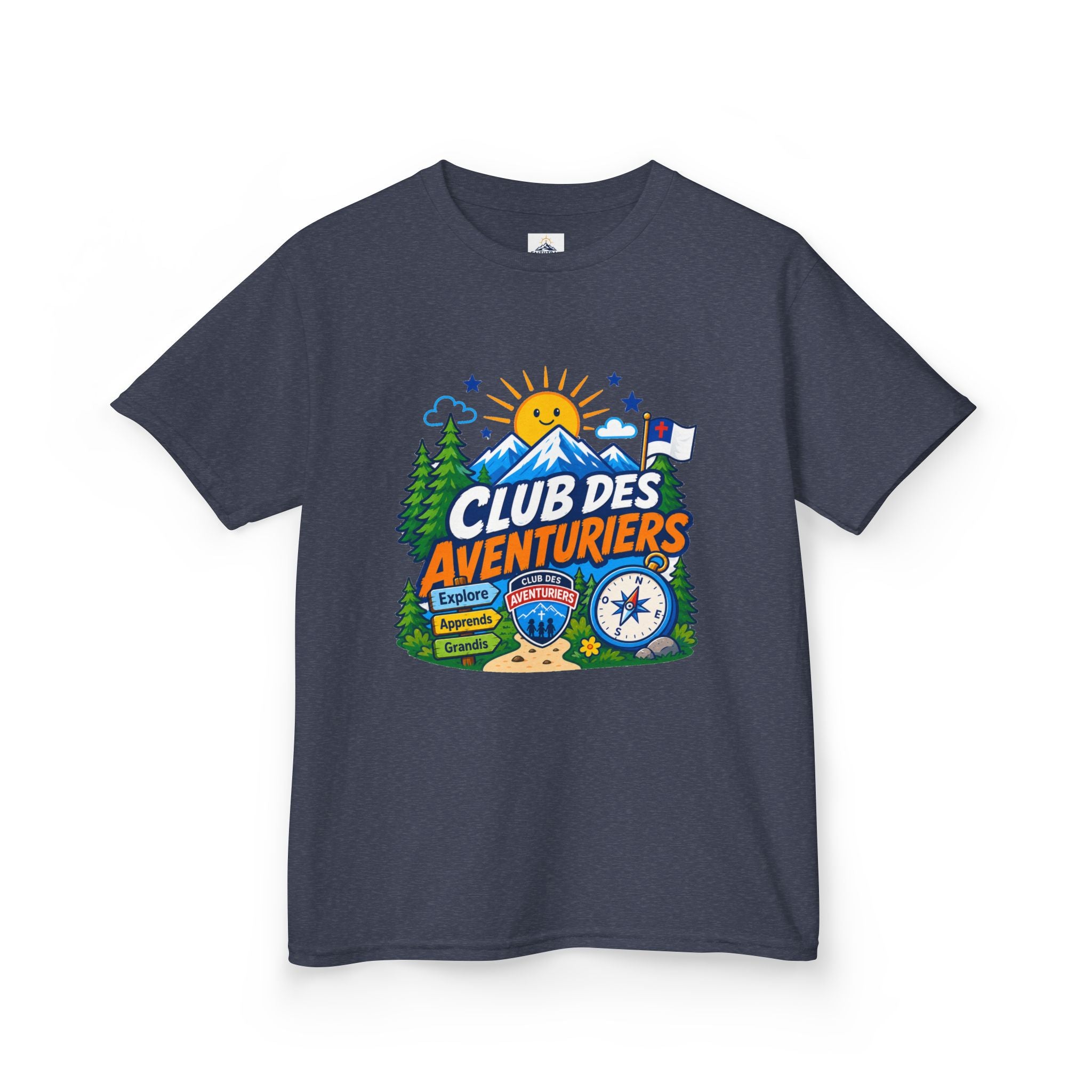 Club de Aventureros Camiseta (Niños) | Camping, Brújula y Sol