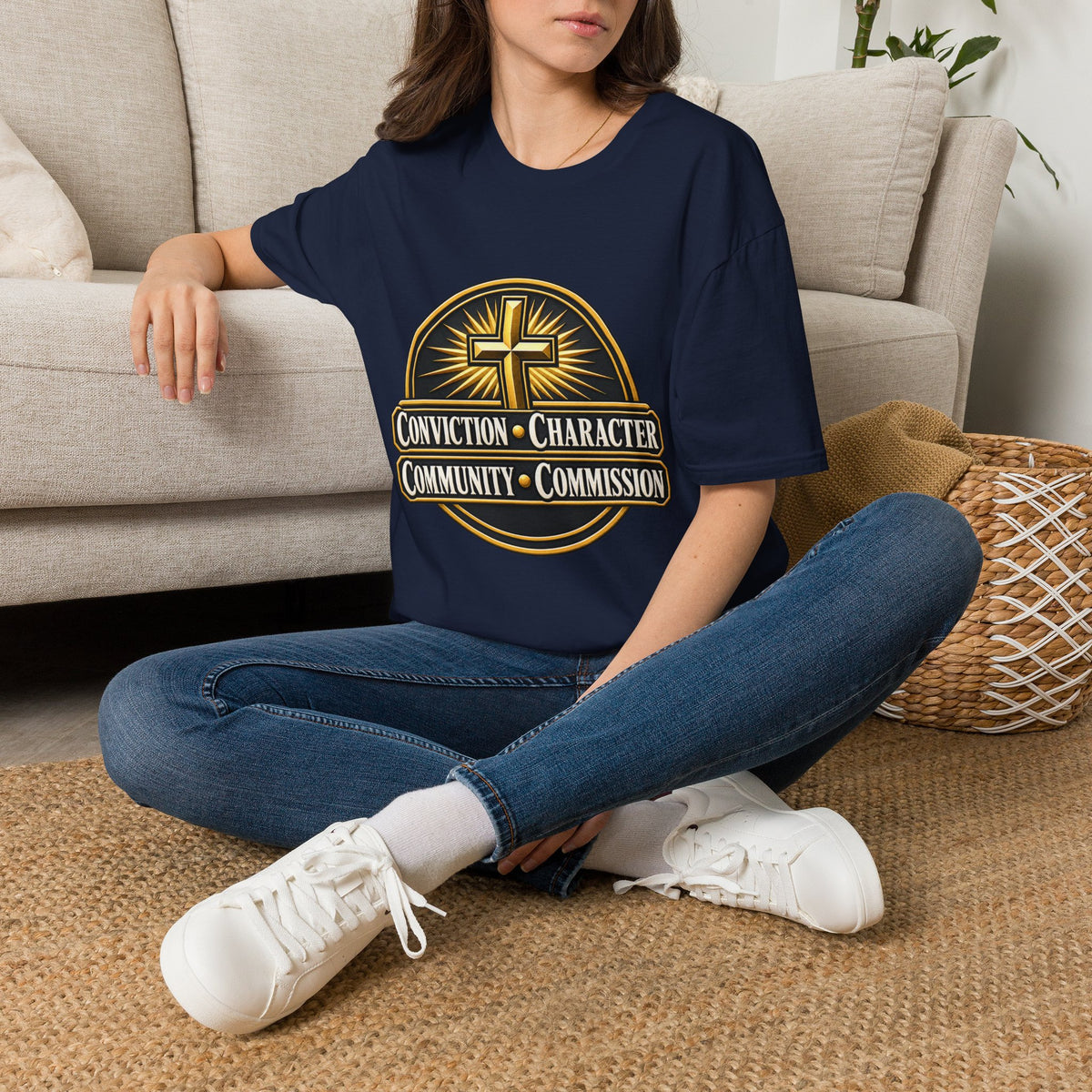 Conviction • Character Christian T-Shirt — Cross Faith Ministry Tee