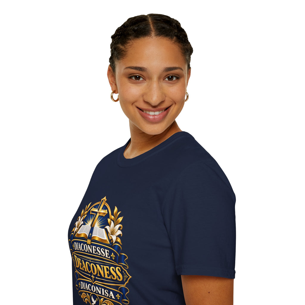 Deaconess Emblem T-Shirt — Faith-Based Christian Church Shirt