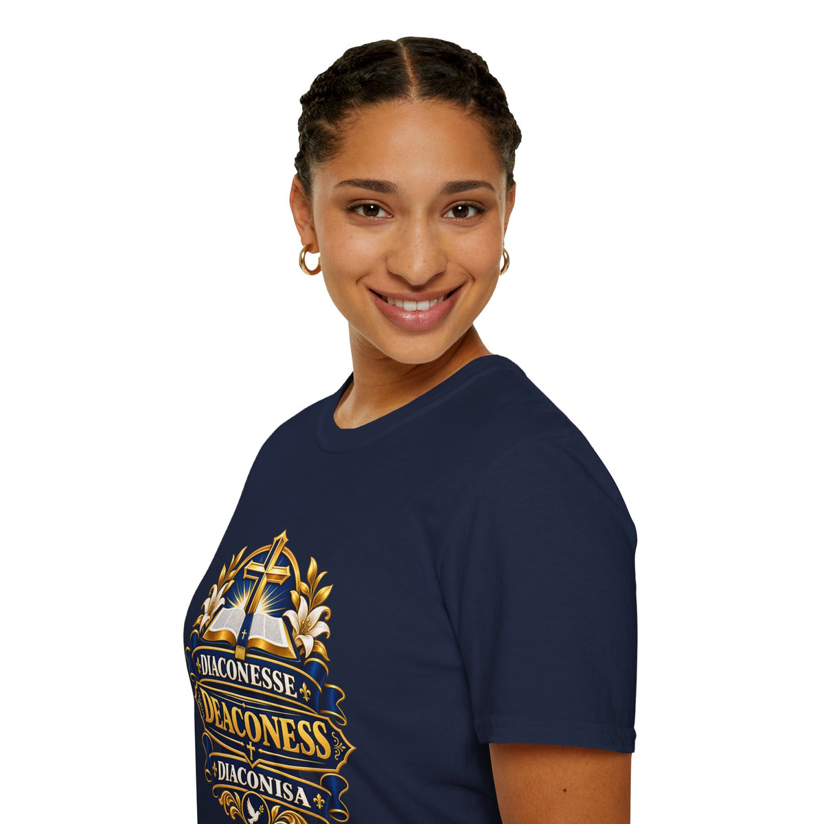 Deaconess Emblem T-Shirt — Faith-Based Christian Church Shirt