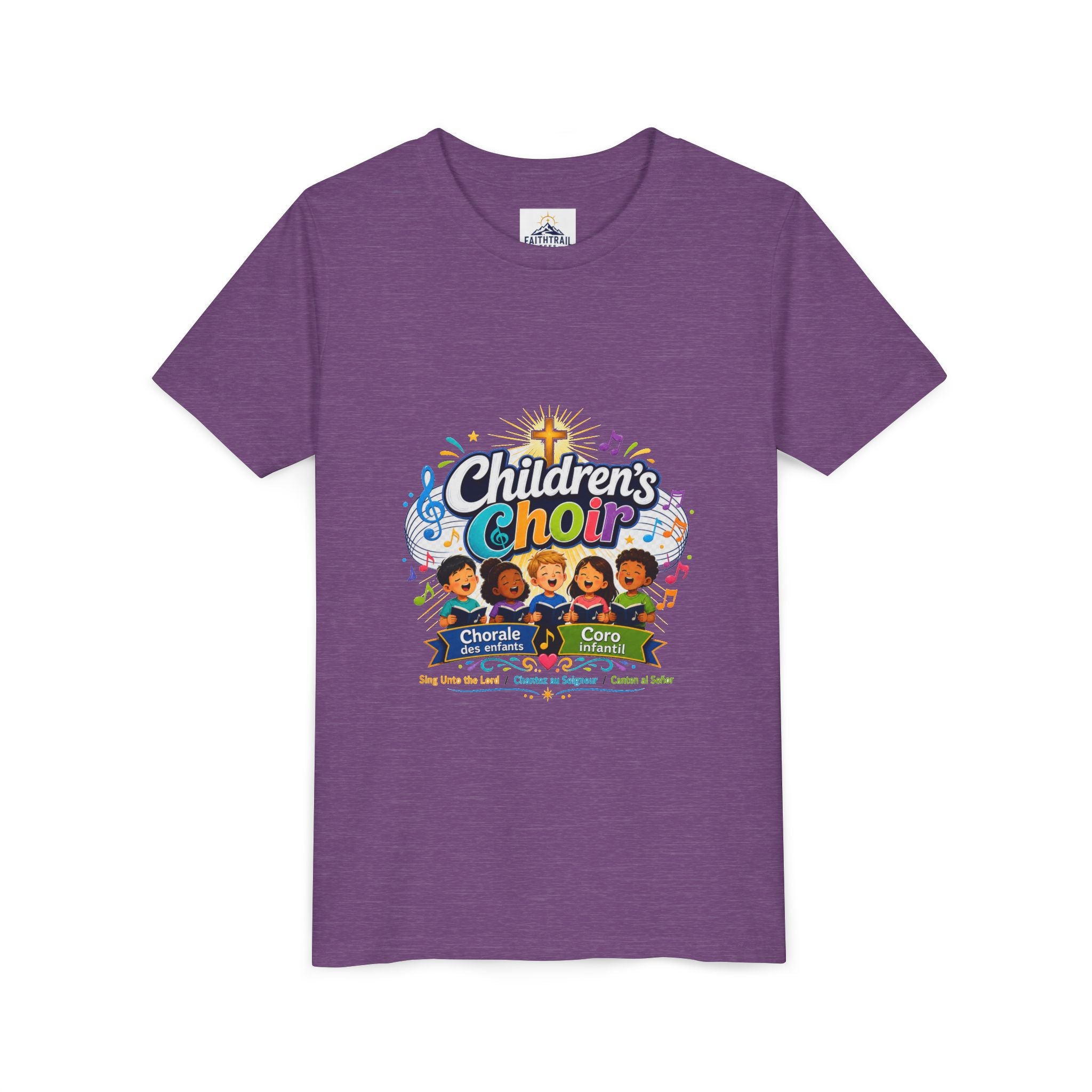 Children's Choir Youth Tee - Colorful Church Choir Graphic