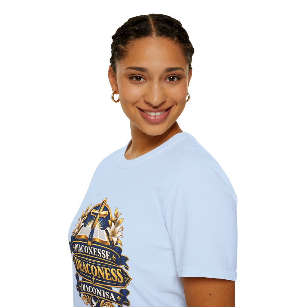 Deaconess Emblem T-Shirt — Faith-Based Christian Church Shirt