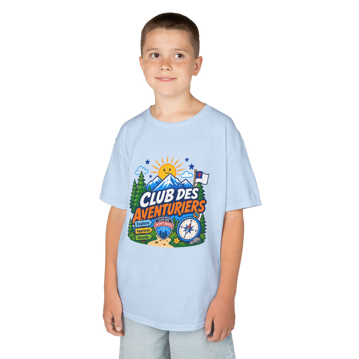 Club des Aventuriers T-Shirt (Enfants) | Camping Boussole et Soleil