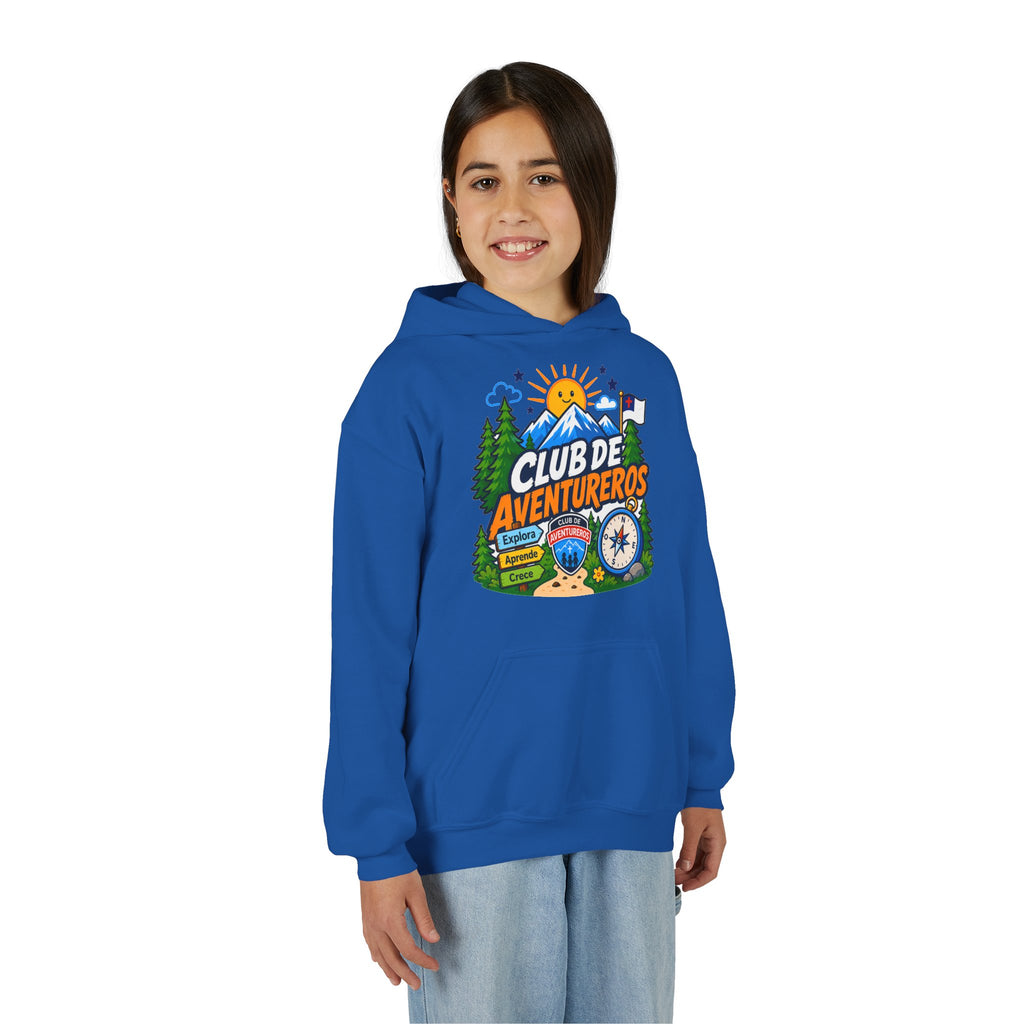 Club de Adventureros | Sudadera con capucha y estampado para Niños | Cámping
