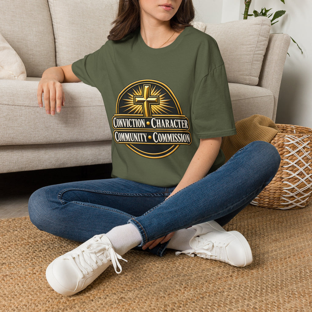 Conviction • Character Christian T-Shirt — Cross Faith Ministry Tee