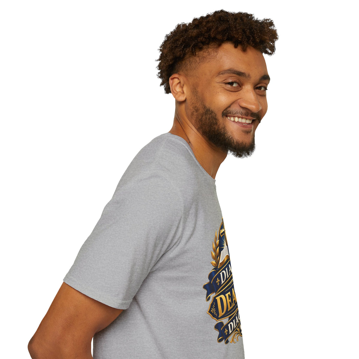 Deacon Faith T-Shirt — 'Diacre' Church Cross & Bible Emblem