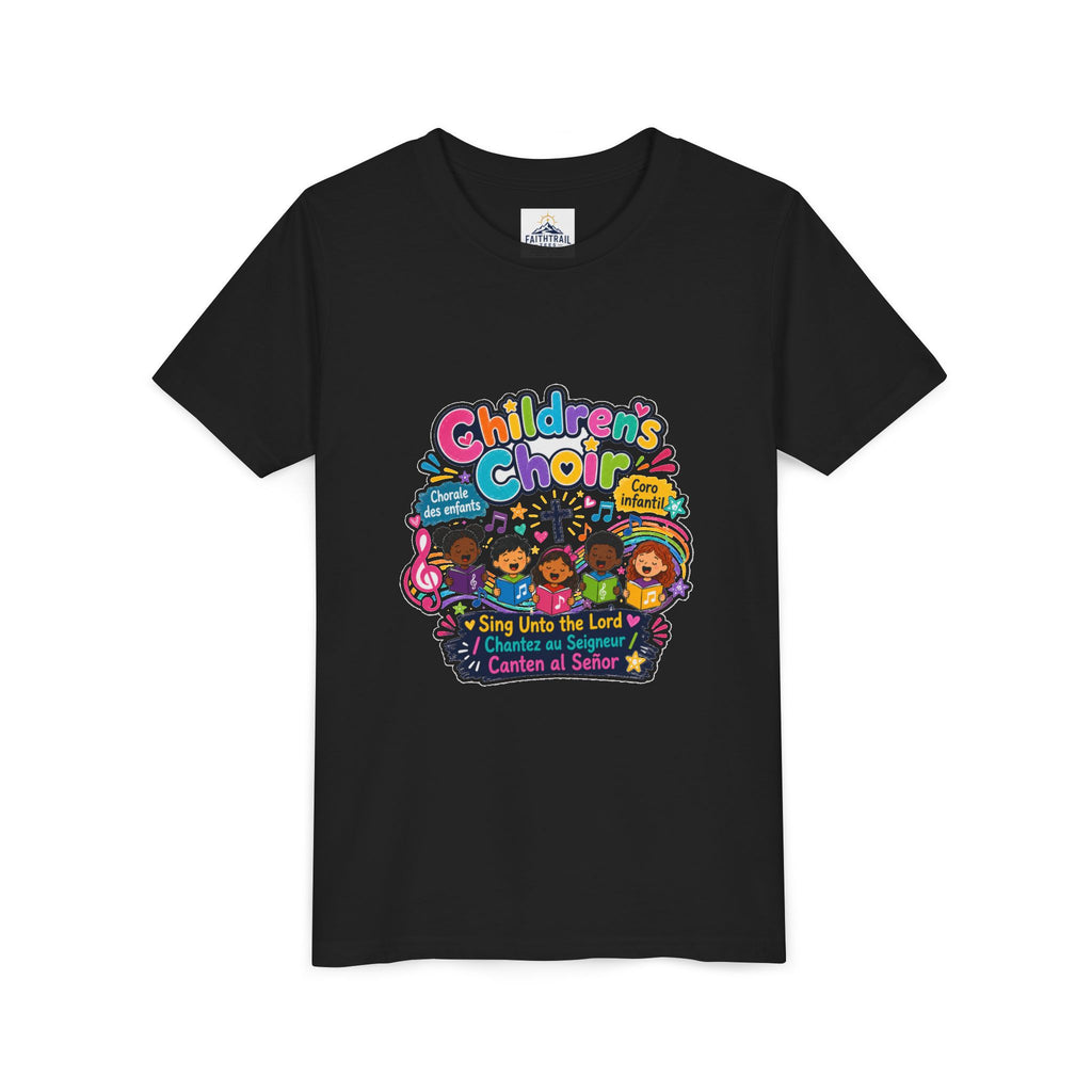 Children's Choir Youth Tee — Colorful 'Children's Choir' Gospel Music Shirt for Kids