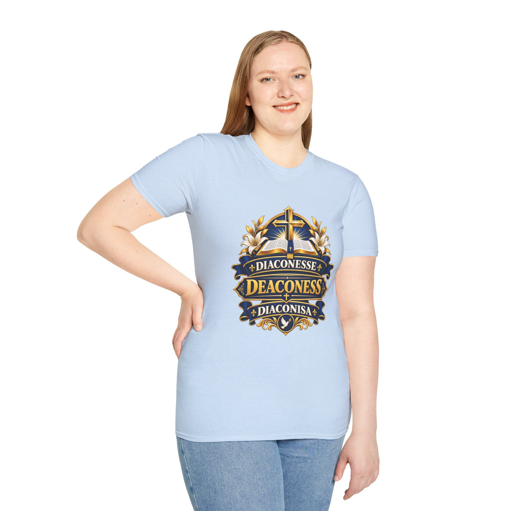 Deaconess Emblem T-Shirt — Faith-Based Christian Church Shirt