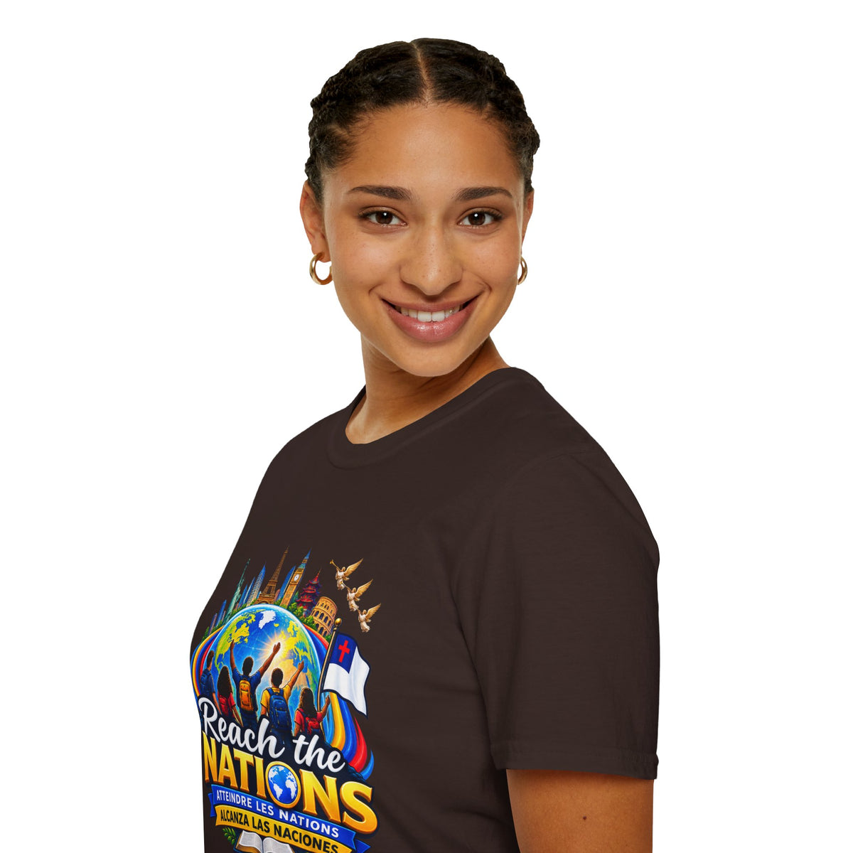Reach the Nations T-Shirt — Global Missions Christian Outreach Tee
