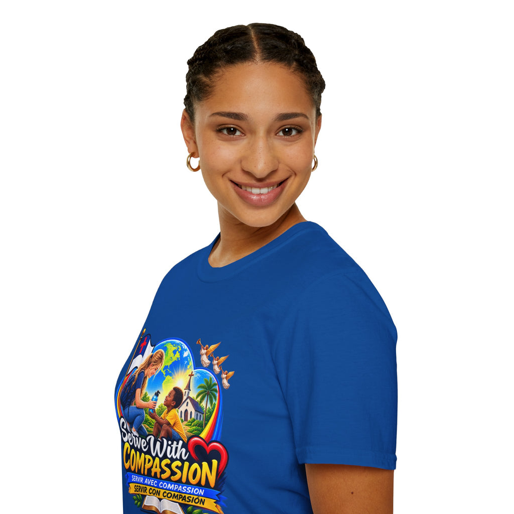 Serve With Compassion T-Shirt — Christian Volunteer Faith Tee