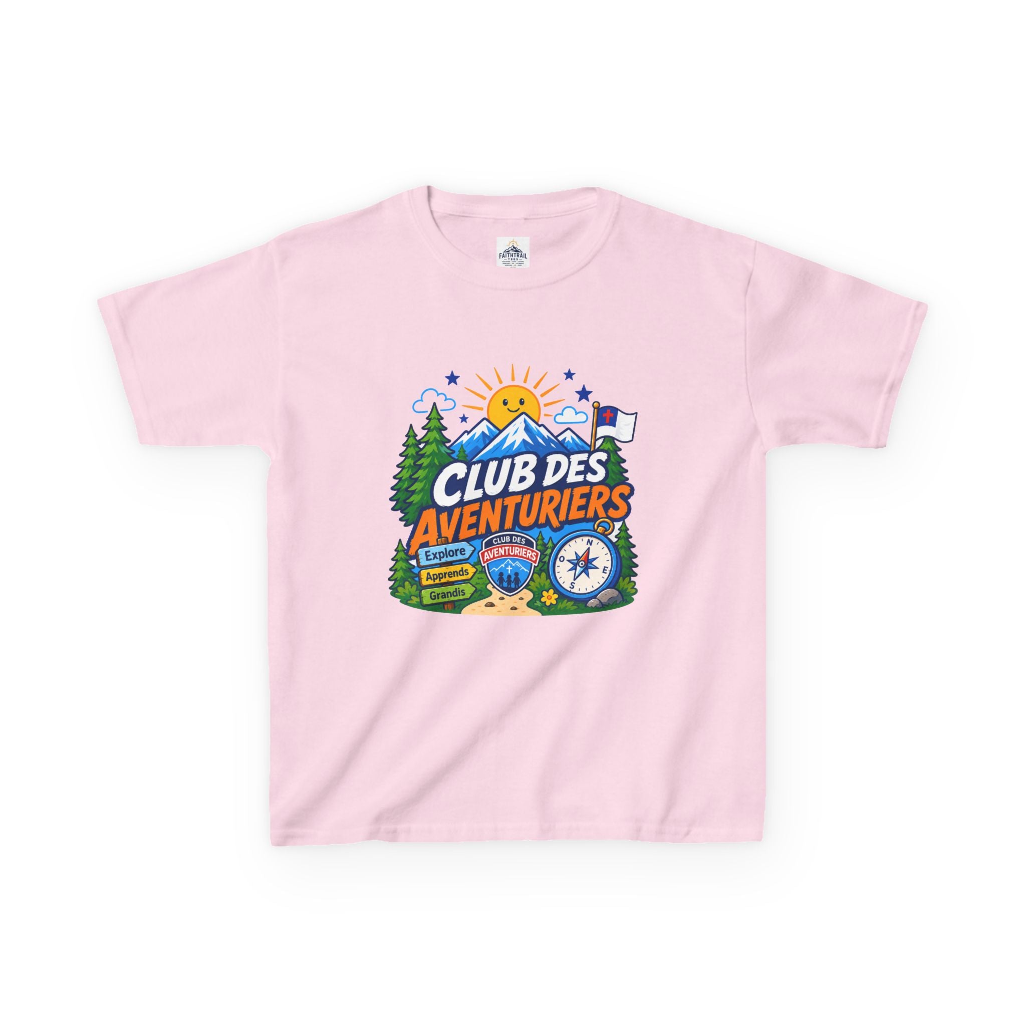 Club de Aventureros Camiseta (Niños) | Camping, Brújula y Sol