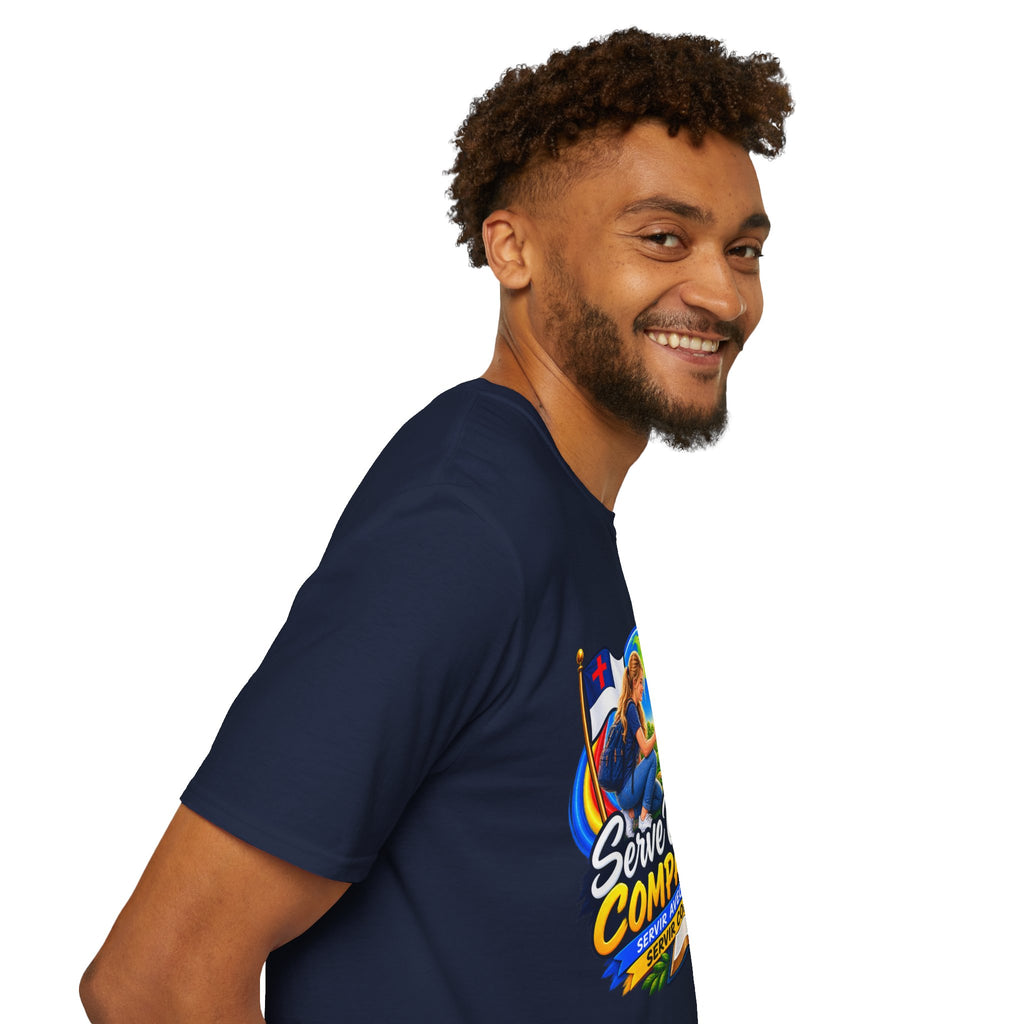 Serve With Compassion T-Shirt — Christian Volunteer Faith Tee