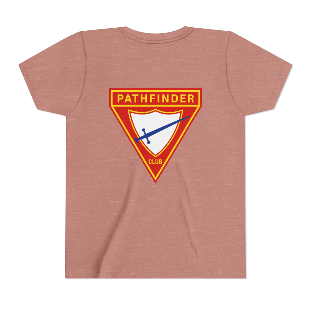 Pathfinder Club Youth Tee — Pathfinder Shield Emblem Short Sleeve Shirt