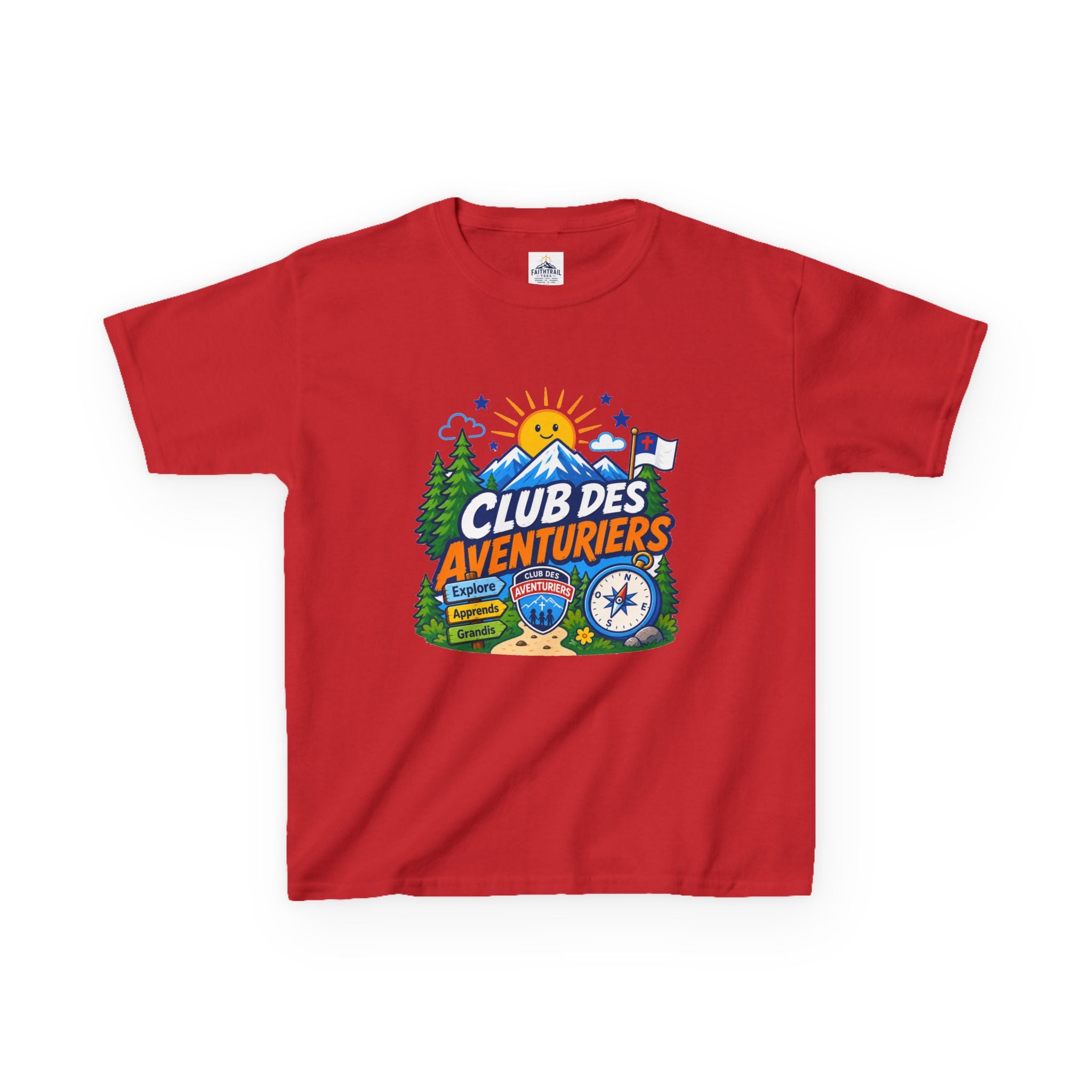 Club de Aventureros Camiseta (Niños) | Camping, Brújula y Sol