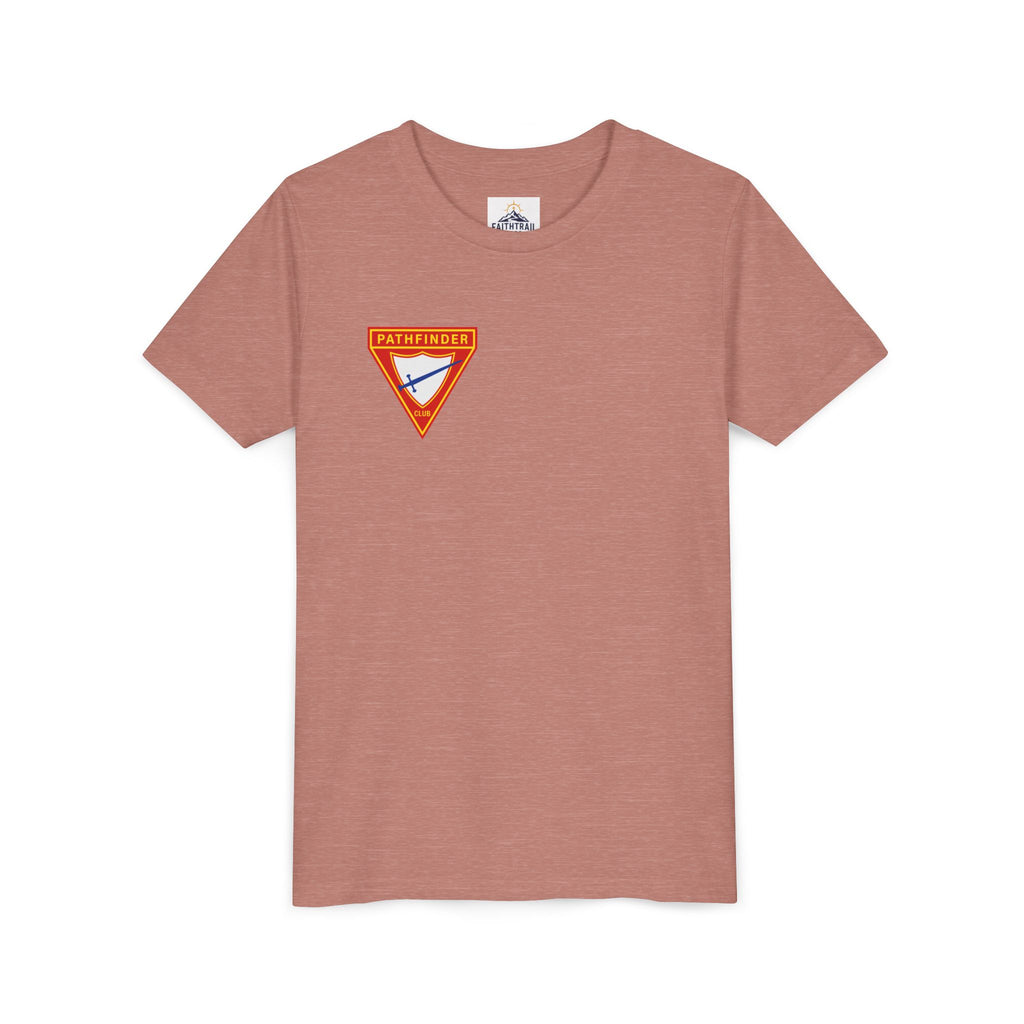 Pathfinder Club Youth Tee — Pathfinder Shield Emblem Short Sleeve Shirt
