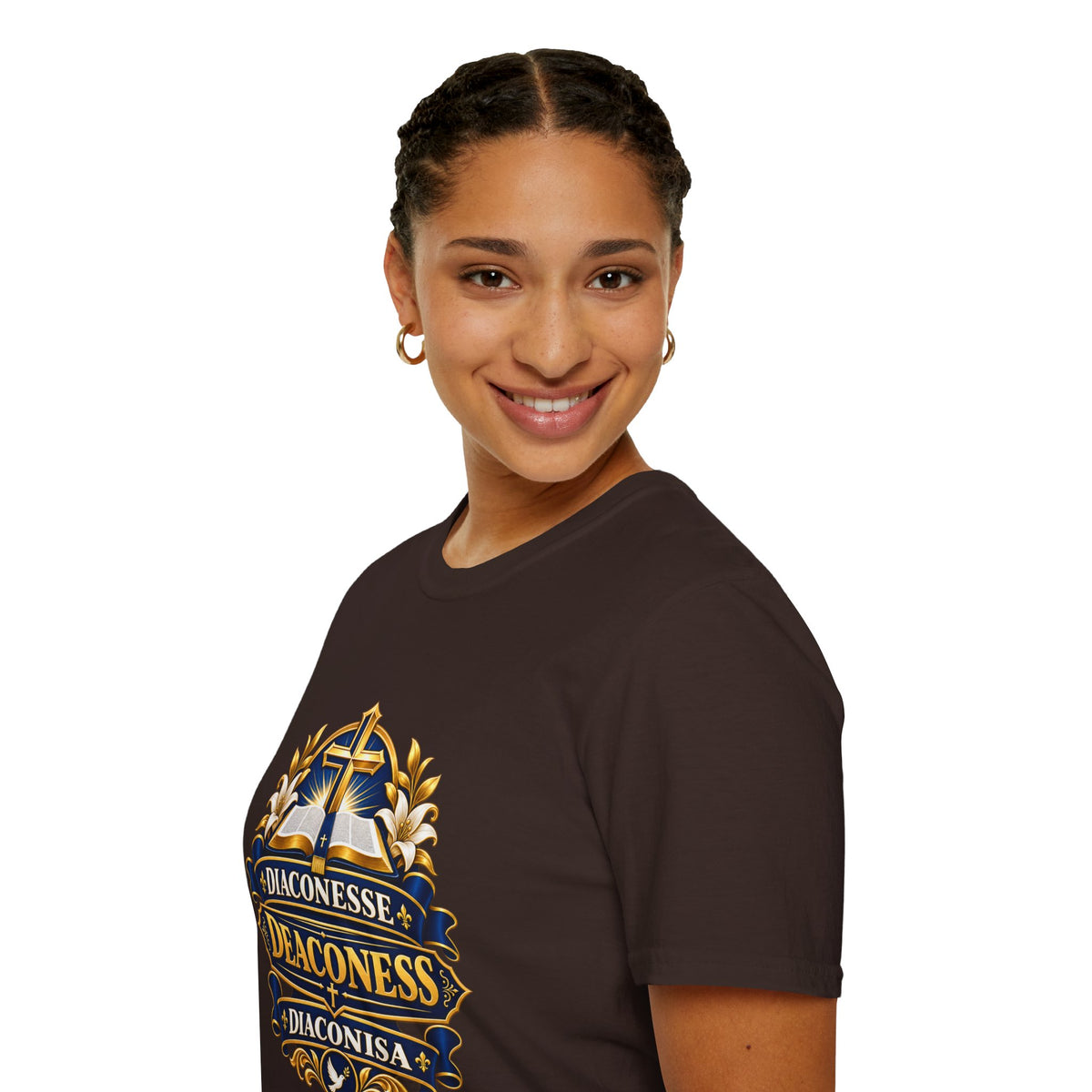 Deaconess Emblem T-Shirt — Faith-Based Christian Church Shirt