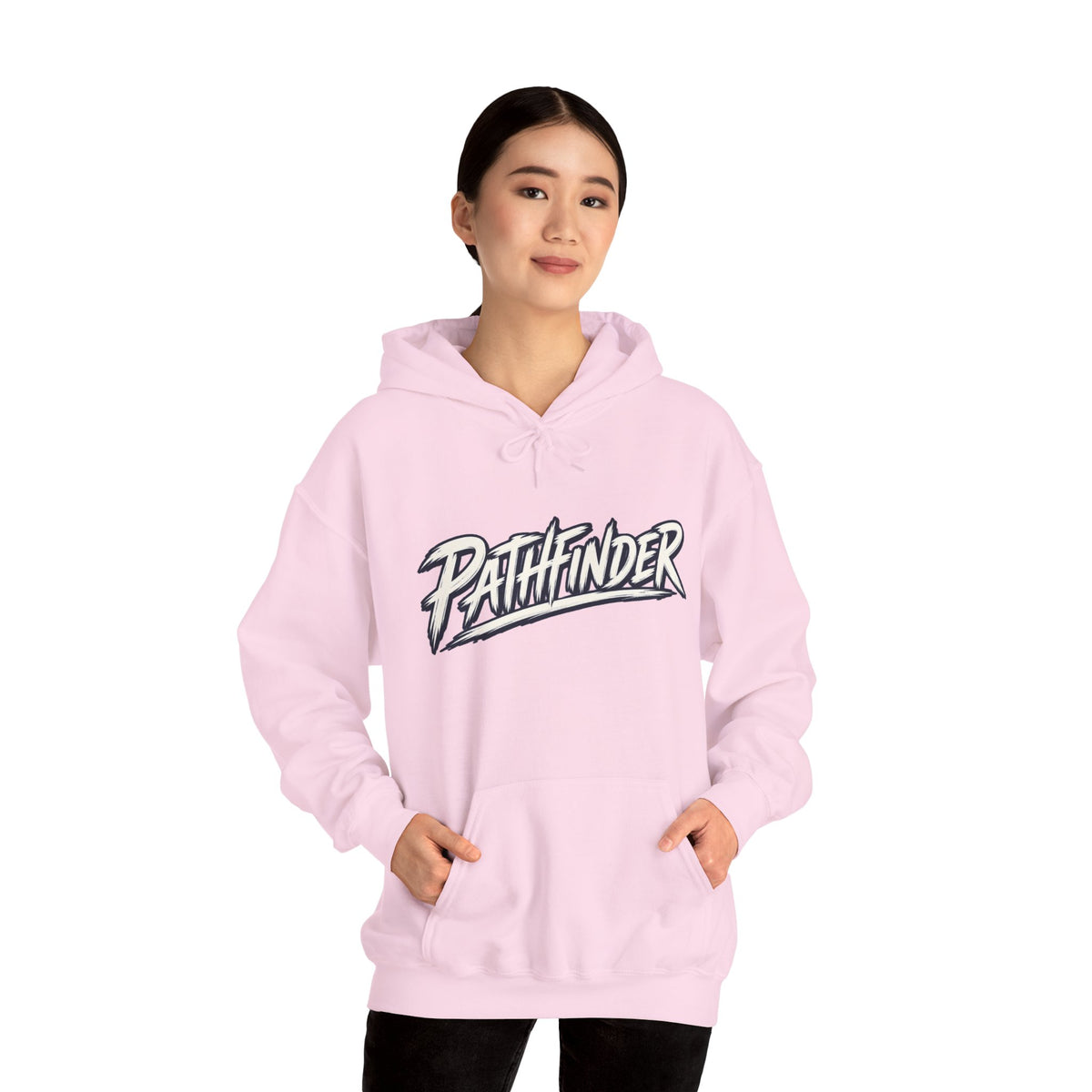 Pathfinder Graphic Hoodie — Retro Script Logo Pullover