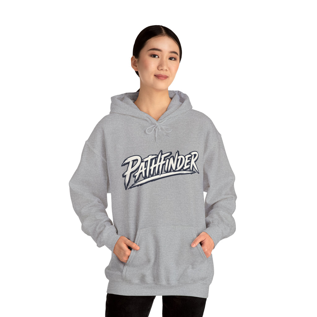 Pathfinder Graphic Hoodie — Retro Script Logo Pullover