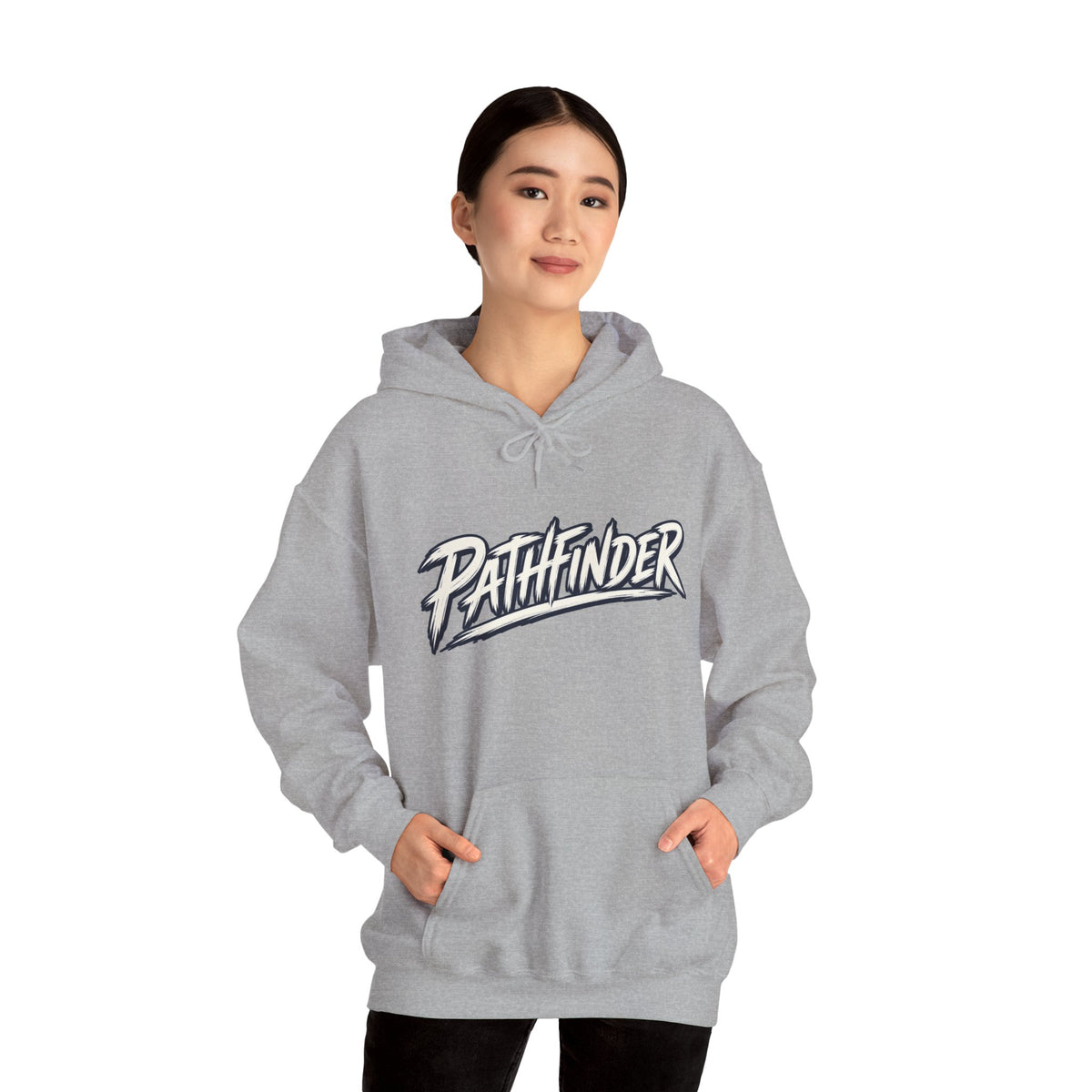 Pathfinder Graphic Hoodie — Retro Script Logo Pullover