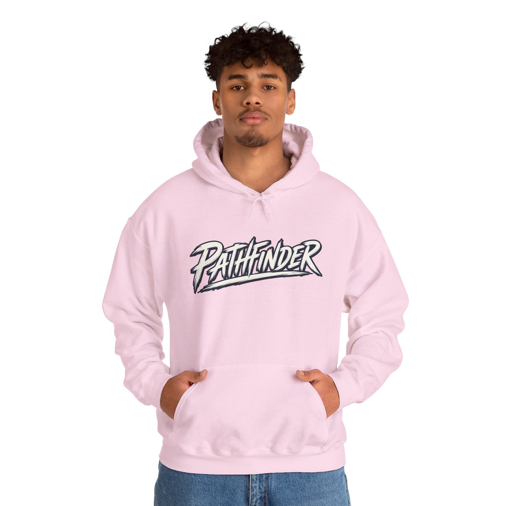 Pathfinder Graphic Hoodie — Retro Script Logo Pullover