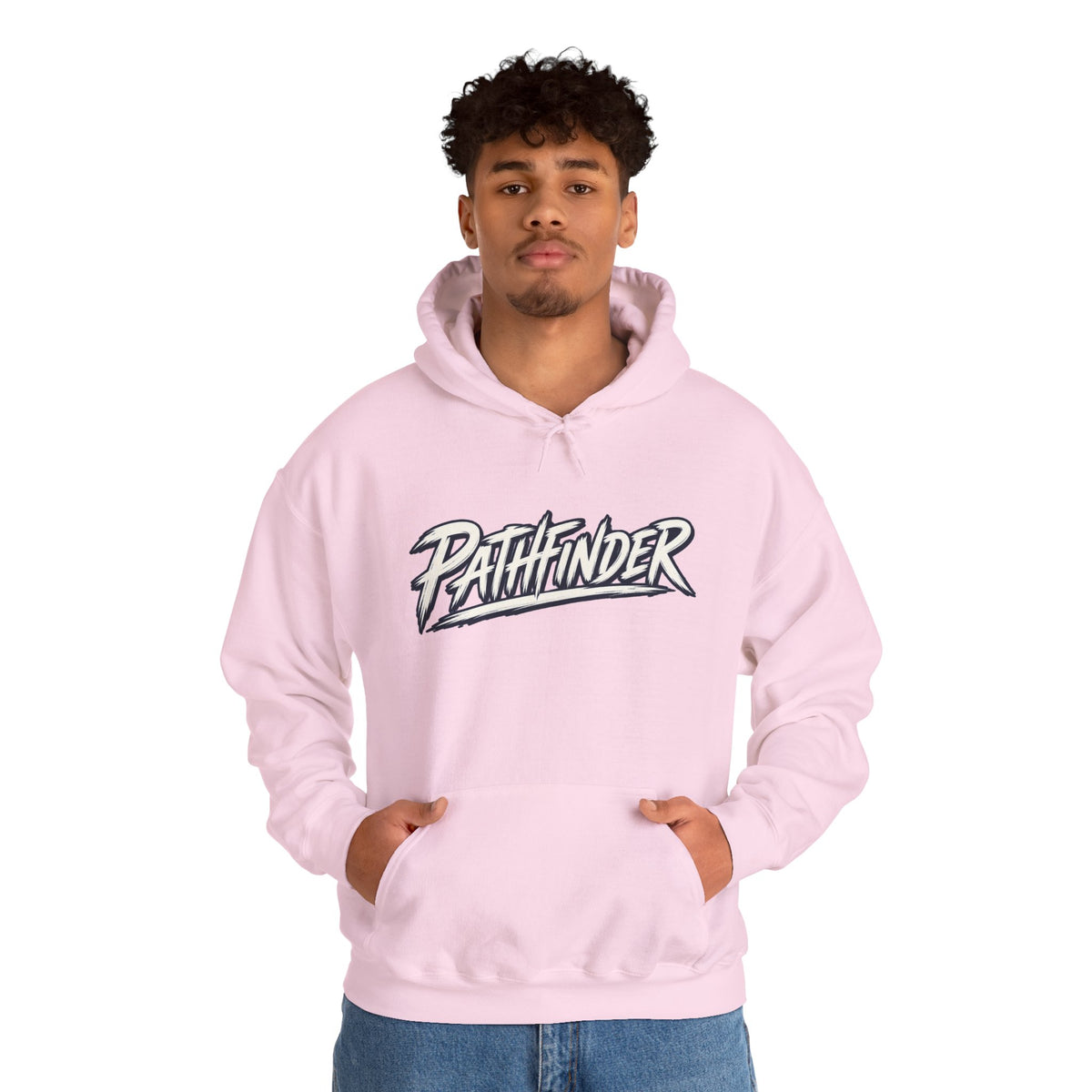 Pathfinder Graphic Hoodie — Retro Script Logo Pullover