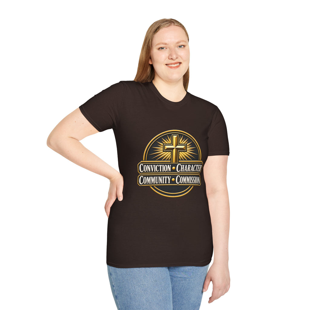 Conviction • Character Christian T-Shirt — Cross Faith Ministry Tee