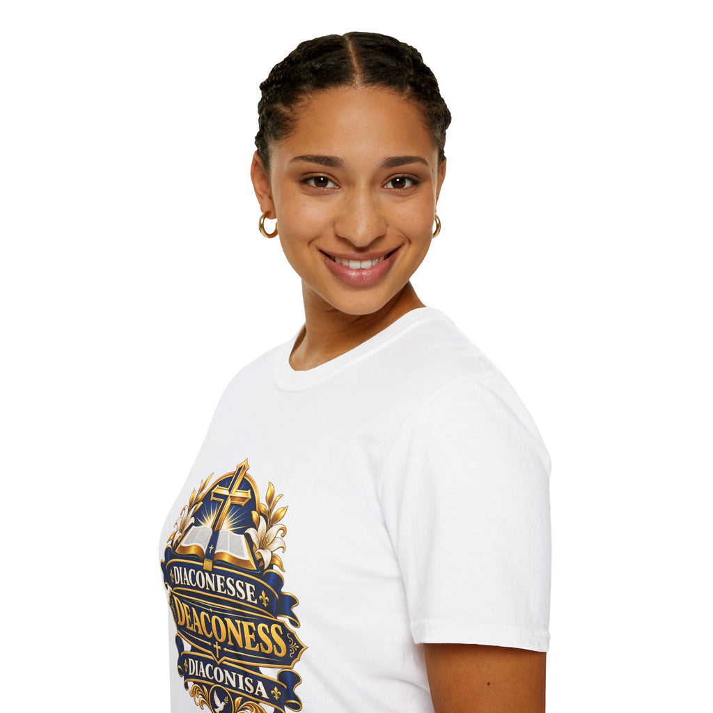 Deaconess Emblem T-Shirt — Faith-Based Christian Church Shirt