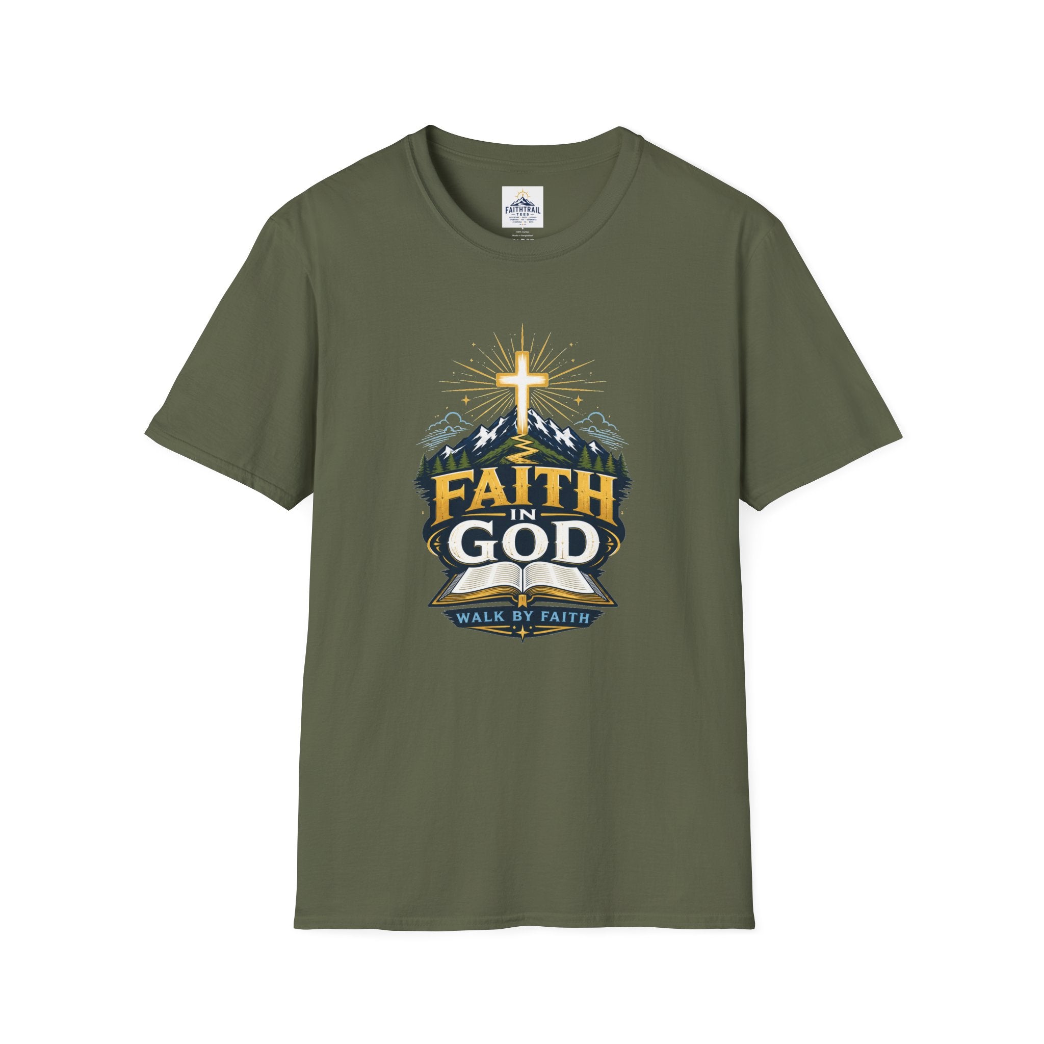 Faith In God T-Shirt — Mountain Cross Christian Tee
