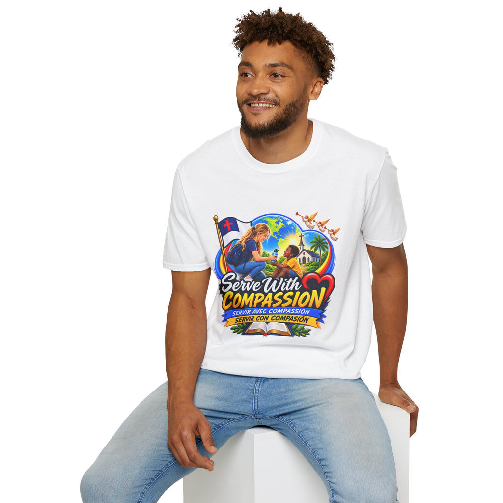 Serve With Compassion T-Shirt — Christian Volunteer Faith Tee
