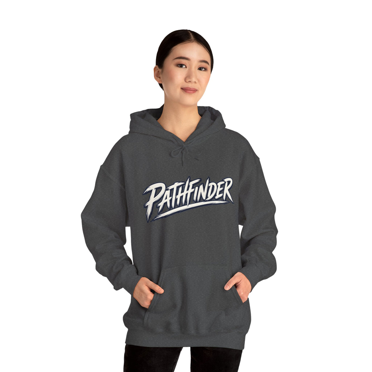 Pathfinder Graphic Hoodie — Retro Script Logo Pullover