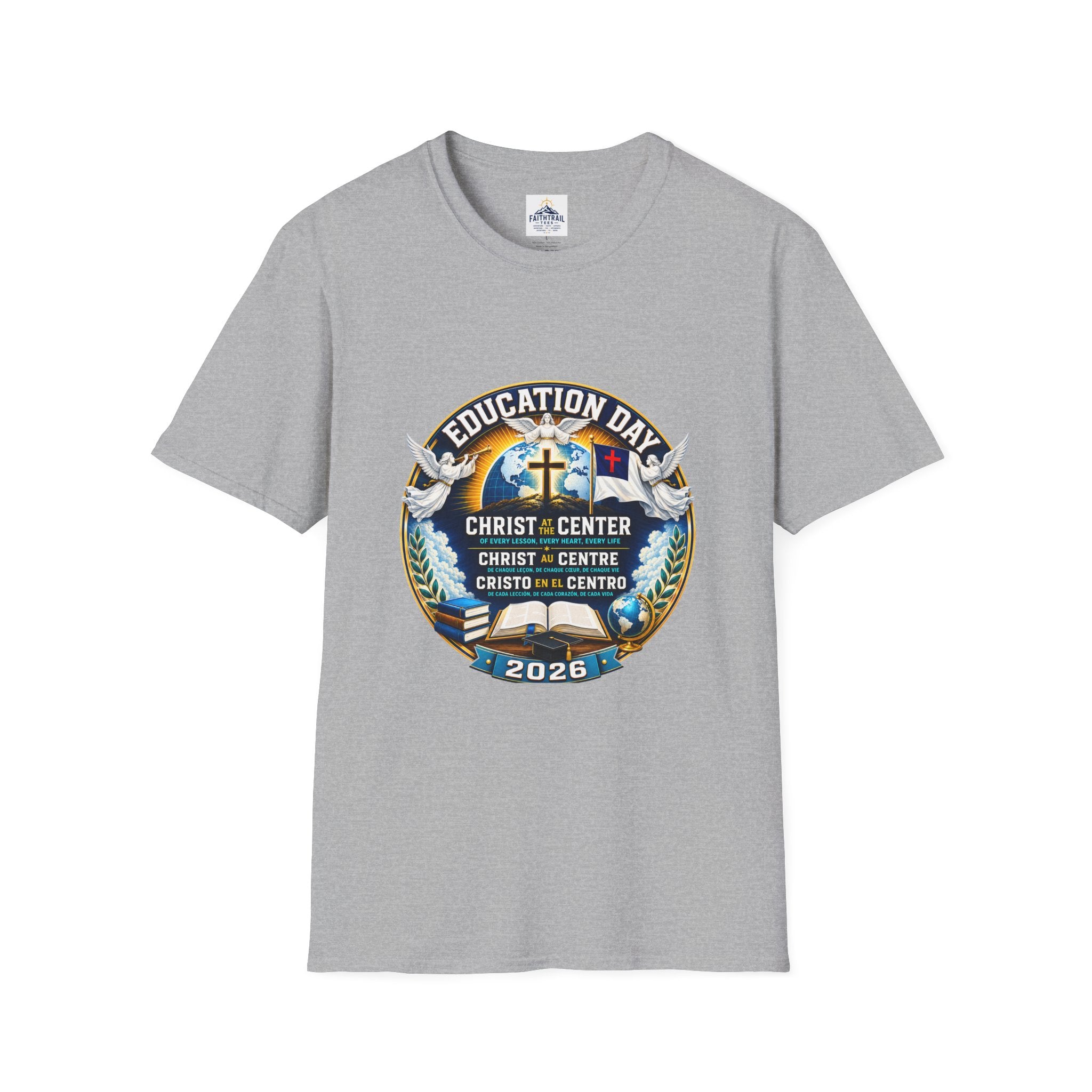 Education Day T-Shirt — "Christ at Center" Church Event Tee (2026)