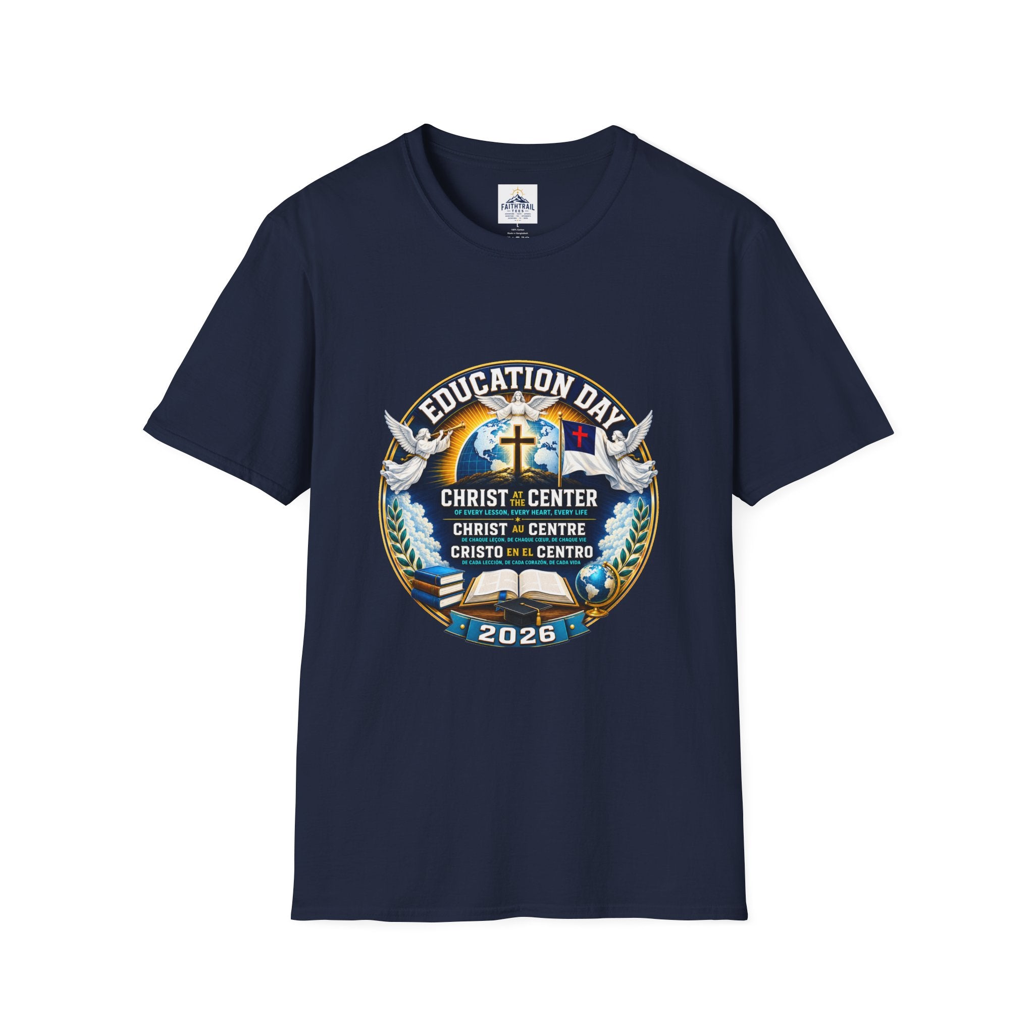 Education Day T-Shirt — "Christ at Center" Church Event Tee (2026)