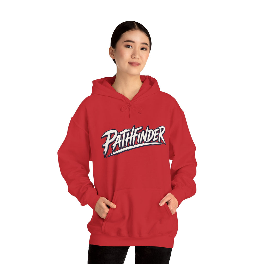 Pathfinder Graphic Hoodie — Retro Script Logo Pullover