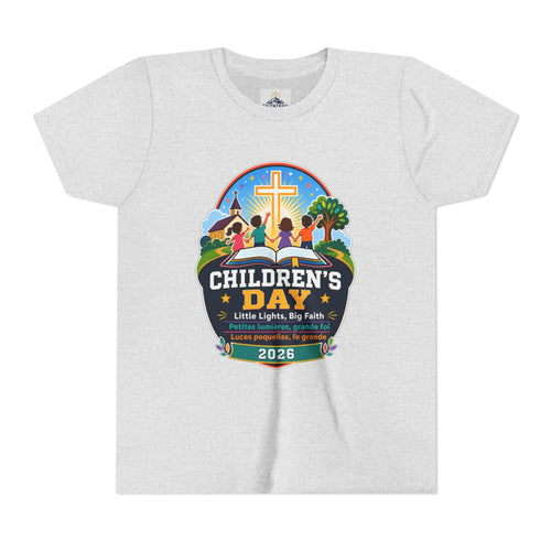 Children's Day Youth Tee – 'Little Lights, Big Faith' 2026 Church Kids T‑Shirt
