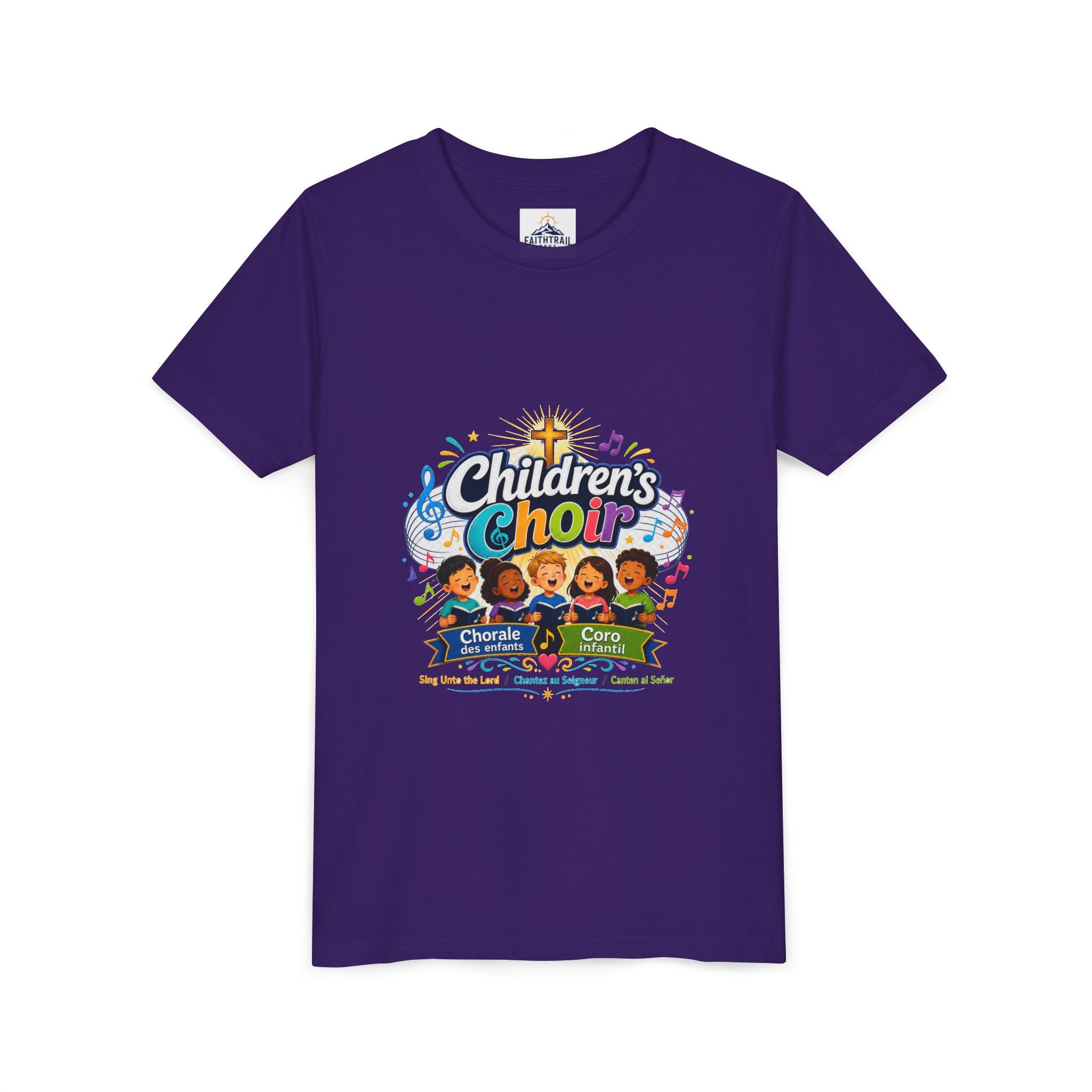 Children's Choir Youth Tee - Colorful Church Choir Graphic
