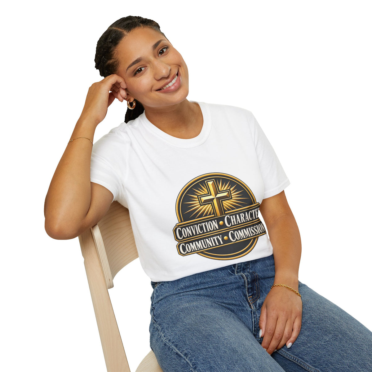 Conviction • Character Christian T-Shirt — Cross Faith Ministry Tee