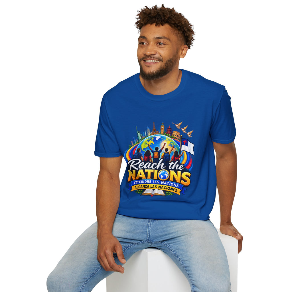 Reach the Nations T-Shirt — Global Missions Christian Outreach Tee