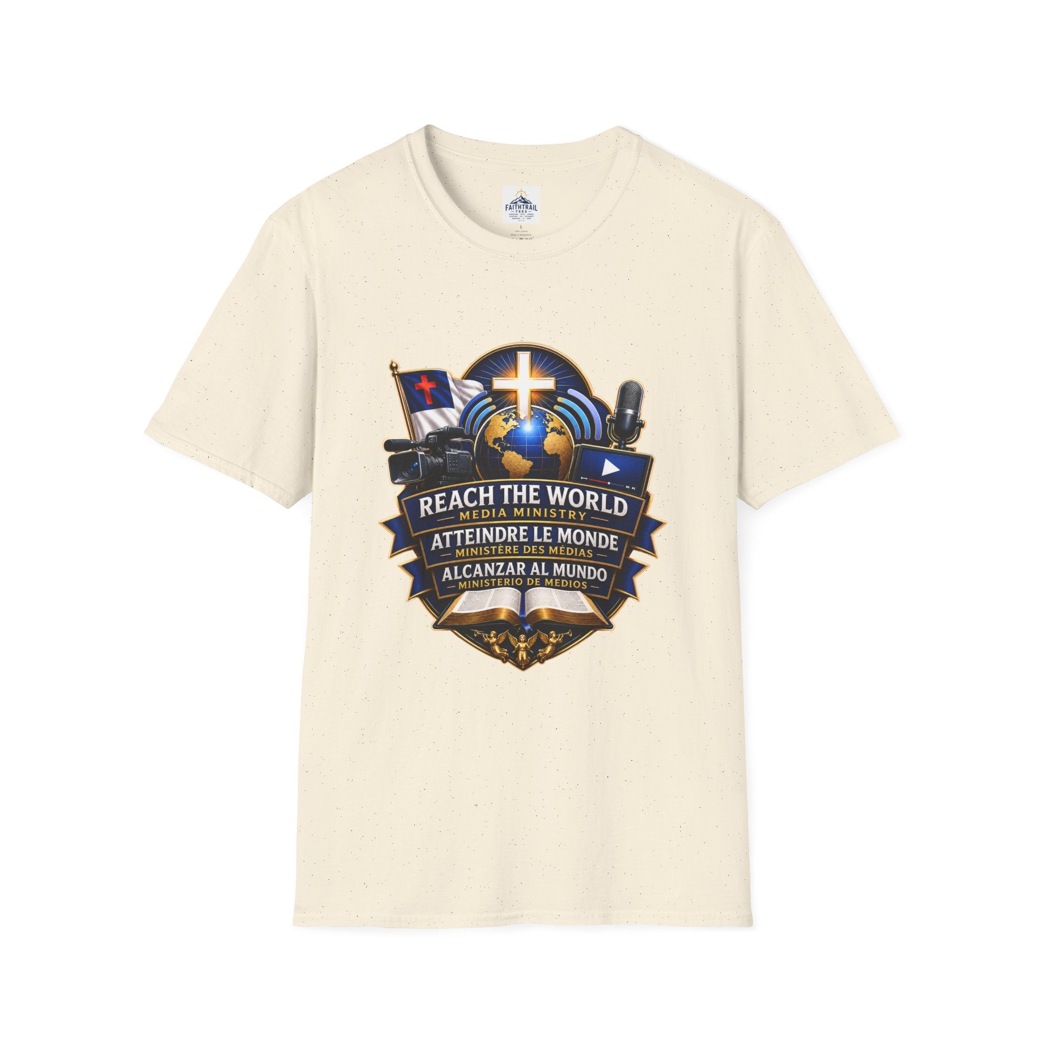 Reach The World Media Ministry T-Shirt — Christian Mission & Evangelism Tee