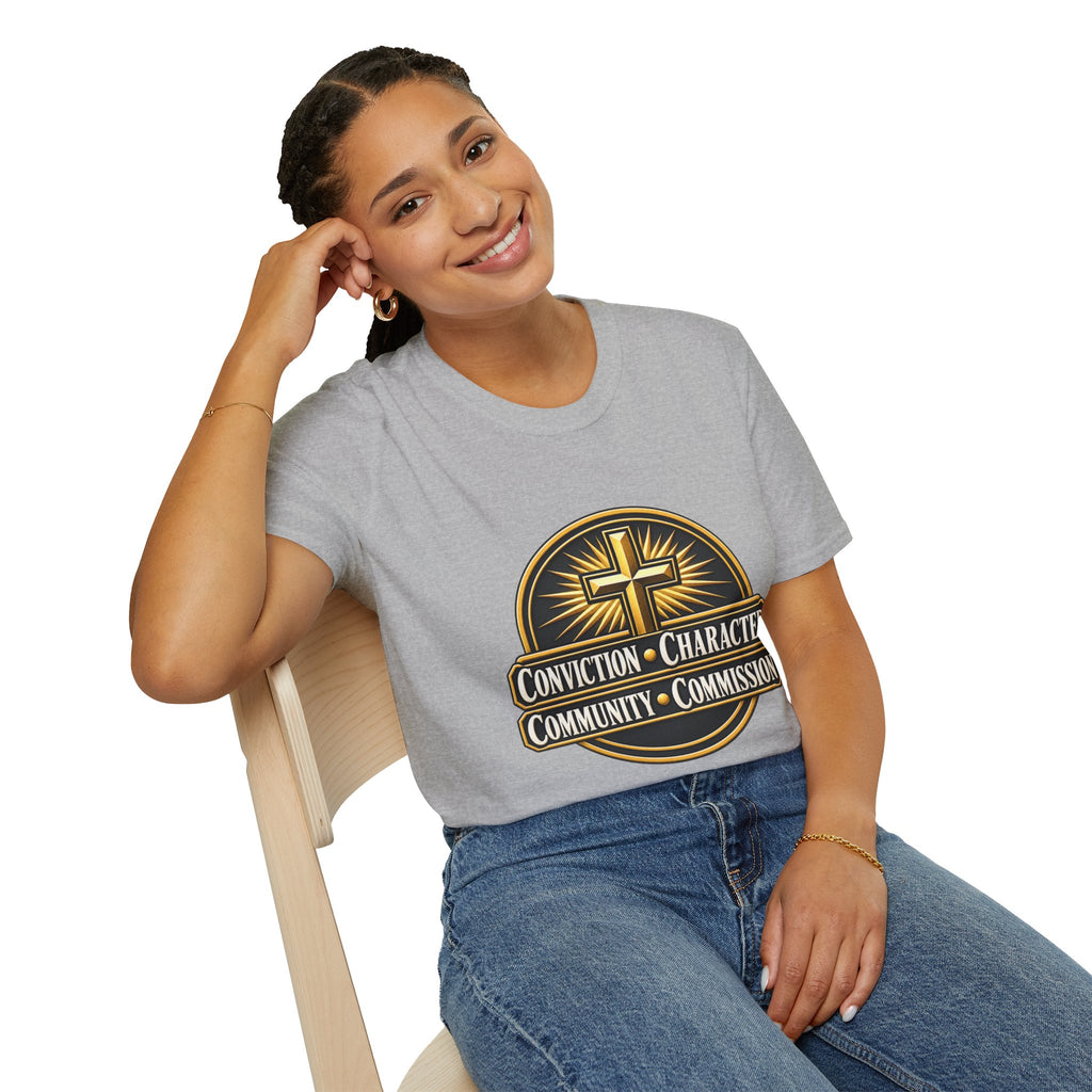 Conviction • Character Christian T-Shirt — Cross Faith Ministry Tee